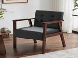 25.39"Accent Armchair,Modern Upholstered Armchair with Solid Wood Frame,Comfy Reading Accent 38429659