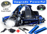 Rechargeable LED Headlamp Camping Hiking Headlamp Work Light BatteryCharger Set 01159336