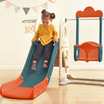 ZUN Kids Swing-N-Slide with Bus Play Structure, Freestanding Bus Toy with&Swing for Toddlers, Bus PP299290AAJ