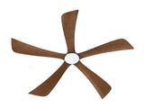52" 5PCS Solid Wood Blades Ceiling Fan with Lights Remote Control,Quiet DC Motor 3 Blade Ceiling W3596P460841