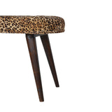 Leopard Print Deep Button Bench B182P166529