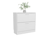 Shoe Rack, 2 Doors, White B097P369435