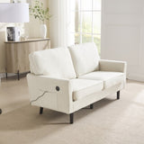 COOLMORE Loveseat Sofa, Mid Century Modern Love Seat, 2 Seater Sofaes for Living Room, Small W395P238823