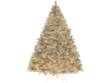 8 FT Pre-lit Artificial Christmas Tree, Hinged Xmas Pine Tree with 1350 Branch Tips, 500 Lights and 09538432