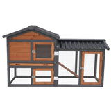 58" Wooden Outdoor Indoor Roof Waterproof Bunny Hutch Rabbit Cage Guinea Pig Coop PET House for W1431P284964