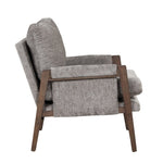 ZUN Mid-Century Modern Velvet Accent Chair,Leisure Chair with Solid Wood and Thick Seat Cushion for WF301654AAE