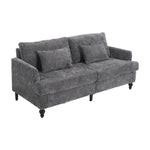 ZUN COOLMORE Mid Century Modern chenille Fabric Loveseat sofa, 2-Seat Upholstered Loveseat Sofa Modern W395P151898