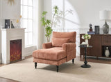 Modern Chaise Lounge , Upholstered Indoor Leisure Sofa Recliner, Chair Sleeper for Bedroom, Living W2120P296385