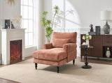Modern Chaise Lounge , Upholstered Indoor Leisure Sofa Recliner, Chair Sleeper for Bedroom, Living W2120P296385