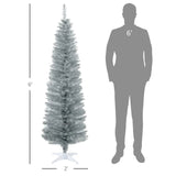 6-foot silver Christmas tree with bracket 07625366