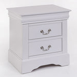 ZUN White 2-Drawer Nightstand B062P189242