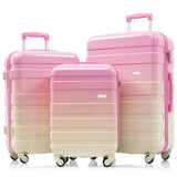 Luggage Sets New Model ABS Hardshell 3pcs Clearance Luggage Hardside Lightweight Durable Suitcase N726P281629S