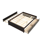 FULL BED WITH TWIN SIZE TRUNDLE AND TWO DRAWERS FOR ESPRESSO COLOR W69732768