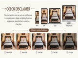Queen Platform Bed Frame, Black Wood Look Frame with Soft Velvet , Sturdy Wood Slat Support System, W636P557221