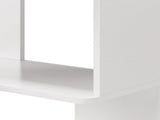 5-layer L-shaped corner display rack particle board 60*60*165cm white 73137996