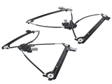Front Left Right Window Regulator with Motor Fit for 2016-2024 Tesla Model X Sport Utility 2Pcs 14117408