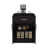 Mayorca Multistorage Pantry Cabinet, One Drawer, Two Interior Shelves Black Wengue B200P286970