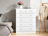 White particleboard with a textured melamine finish, 66*40*111cm, 42 drawer cabinet, matte gold 30910950