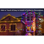 ZUN Christmas Rope Lights,1000LED/328Ft Outdoor Decorative String Strobe with 8 Modes/Remote/IP67 97753394