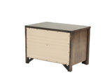 Wood Nightstand with 2 Drawers in Brown SR014881
