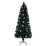 ZUN 7FT Small Light Fiber Optic Christmas Tree 290 Branches 29963026