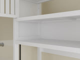 Toilet storage shelf, Private bathroom, Laundry room, Space-saving, white W2207P308769
