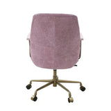 ZUN Pink Office Chair with Swivel B062P215467