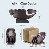 BOSSCARE 2023 New Full Body Chairs with AI Voice, App Control Zero Gravity Shiatsu Recliner W730138157