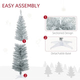 6-foot silver Christmas tree with bracket 07625366