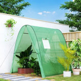 Greenhouse with 2 Doors 6' x 6' x 6.6', Green 58794272
