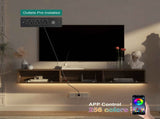 Floating TV Stand Wall Mounted with 16 Color LEDs,67" Modern TV Stand, Floating TV Cabinet W1321P374134