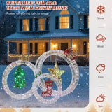 Set of 3 Lighted Iridescent Cut-out Light Bulb Christmas Decorations, Pre-lit Holiday Decor with 295 76777276