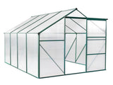 6x8 Hybrid Polycarbonate Greenhouse Green 75985416