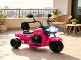 Pink 3-Wheel Electric Motorcycle for Kids Battery Powered Motorbike with Headlights Music Forward 02303592