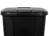 13.3 Gallon Trash Can, Plastic Touch Top Kitchen Trash Can, Black 32120304