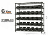 6 Tiers Storage Shelves Load 2100LBS, Metal Shelving Wire Metal Shelving Unit Shelves for Storage W5386P445553