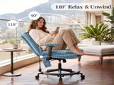 Chenille Criss Cross Office Chair with Air Lumbar Support, Flip-up Adjustable Arms, Built-in 01581901