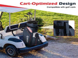 14-Way Golf Cart Bag - 6 Zippered PocketsCooler Pocket, Waterproof Zippers, Navy Red 03534336