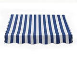 4' Window Door Awning Sun Shade Canopy Outdoor Patio Cover, Blue & White Stripes 23642266