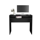 Computer Desk 30.6" H, with 1 Shelf, Black B097P250846
