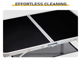 Outdoor Folding Camping Table, 2ft Portable Pinic Table with 3 Adjustable Height, Small Aluminum 66215445