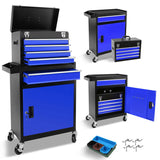 5-Drawer Rolling Tool Chest, High Capacity Tool Storage Cabinet W/Lockable Wheels, Anti-Slip Liner, W1239P176623