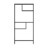 Modern Storage Shelf with 4 Compartments & Metal Legs, Freestanding Organizer,Book Display 75377514