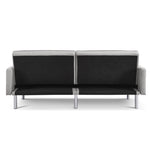 ZUN 84.6” Extra Long Futon Adjustable Sofa Bed, Modern Tufted Fabric Folding Daybed Guest Bed, B082111417