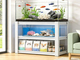 20-30 Gallon Fish Tank Stand - Metal Aquarium Stand, 34 "W x 18 "D x 31"H Adjustable Heavy Duty 98351206