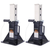 Heavy Duty Pin Type Professional Car Jack Stand with Lock, 22 Ton Capacity, Black, 1 W465110078