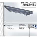 ZUN Electric Awning /Patio Retractable Awning -AS （Prohibited by WalMart） 10840898