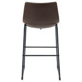 Brown and Black Armless Bar Stool B062P153515