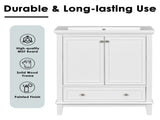 30" Bathroom Vanity without Sink, Base Only, Multi-functional Bathroom Cabinet with Doors and WF306250AAK