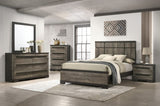 ZUN 1pc Contemporary 4-Drawer Chest Brown Gray Finish Wooden Bedroom Furniture B011P210426